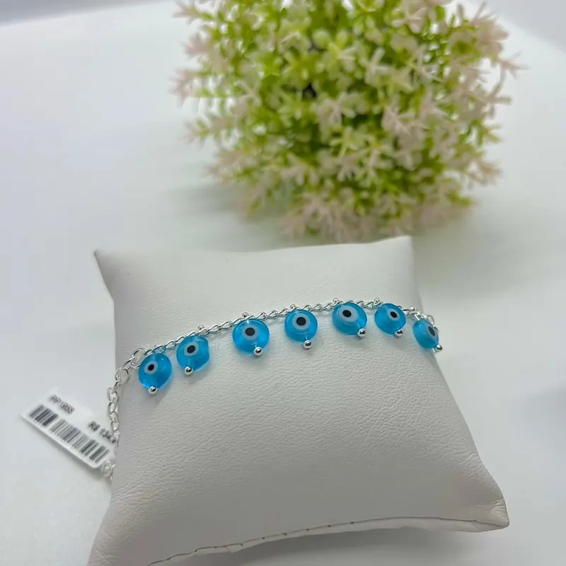 Pulseira Olho Grego Azul Aqua – foto 2
