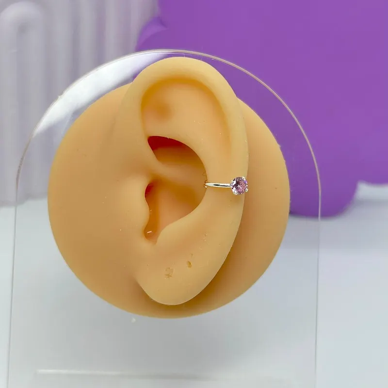 Piercing Fake Fio Pedra Pink – foto 2