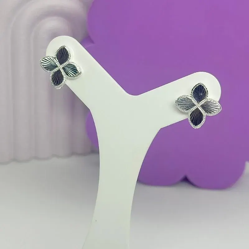 Brinco Flor Diamantada Brilhante