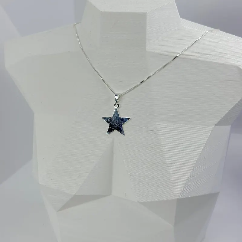 Colar Chapa Estrela Lisa – foto 2