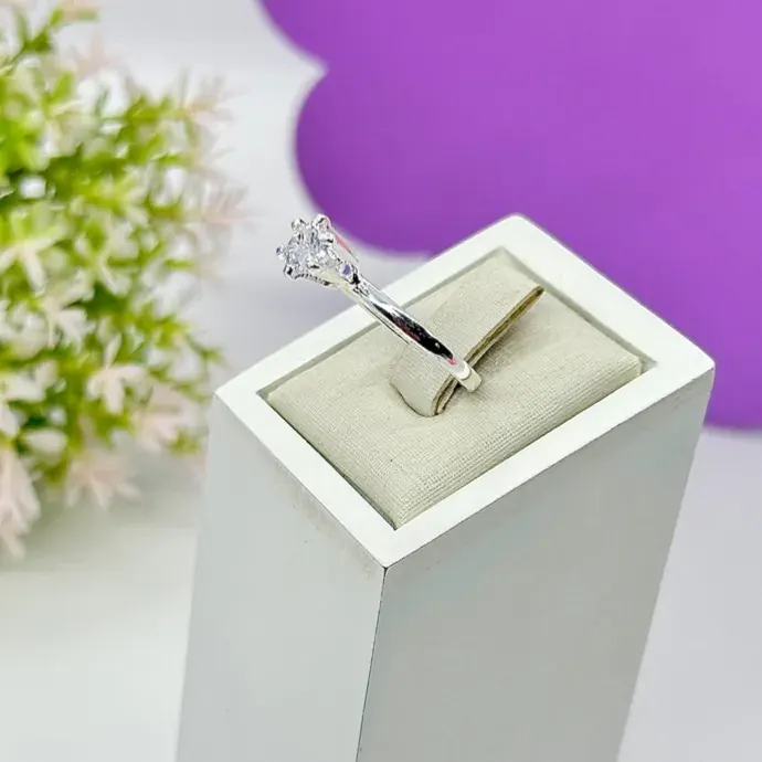 Anel Solitário 6 Garras – foto 4