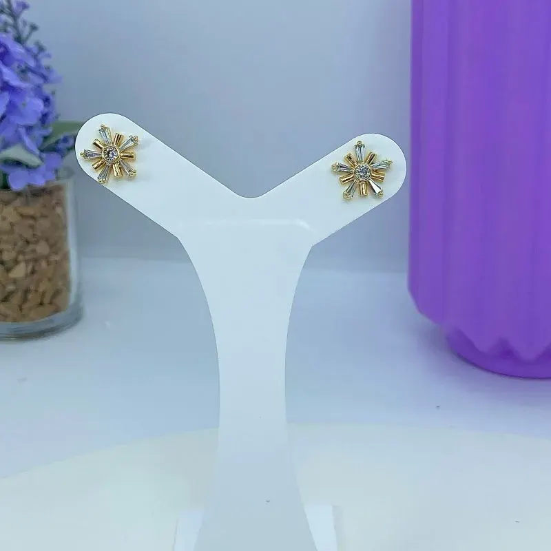 Brinco Flor Catavento Zicônias