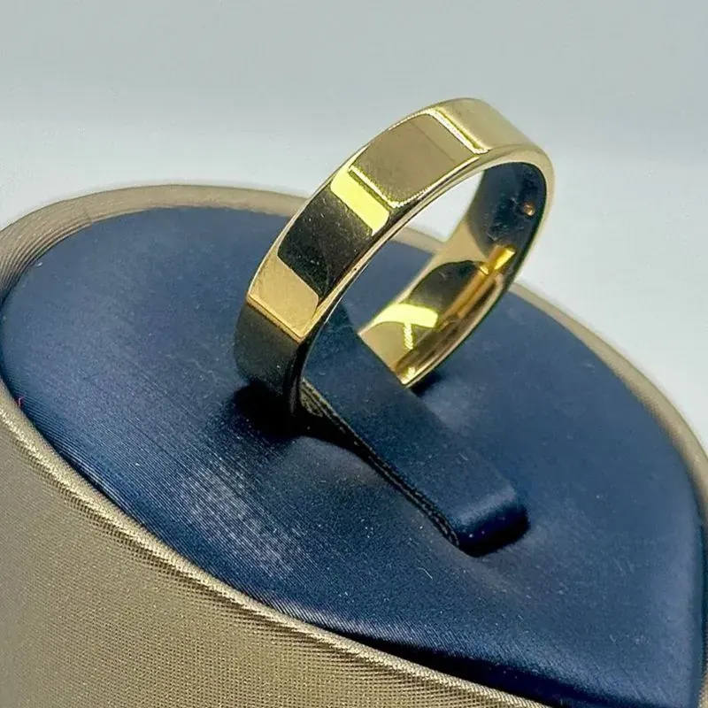 Aliança Quadrada Lisa 6mm Aço 316L – foto 6