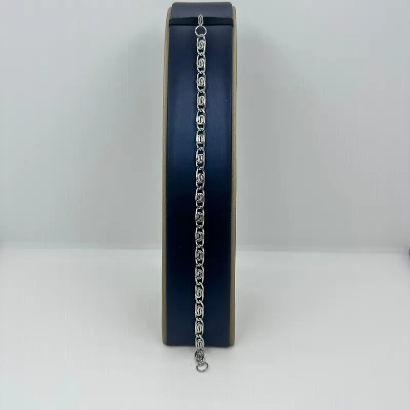 Pulseira Elo Caracol 5mm Aço 316L – foto 2