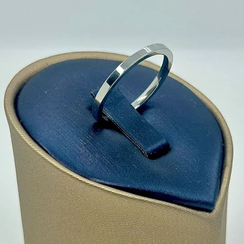 Aliança Quadrada Fina 2mm Aço 316L – foto 6