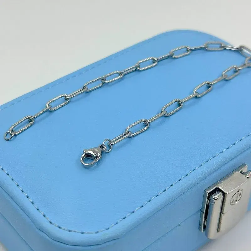 Pulseira Corrente com Detalhes Aço 316L