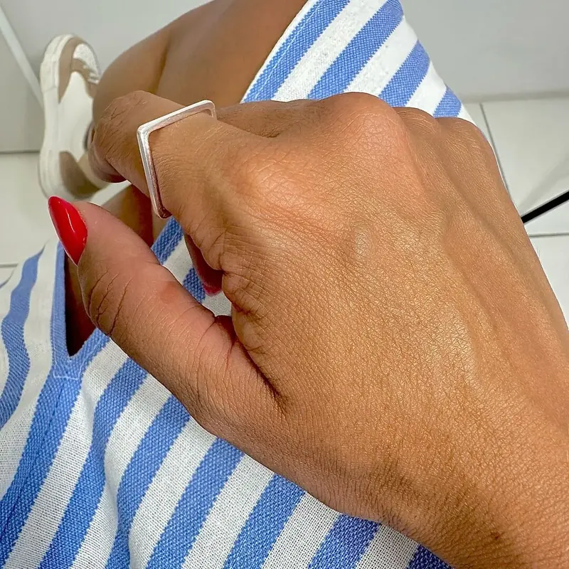 Anel Quadrado Xuxa – foto 3