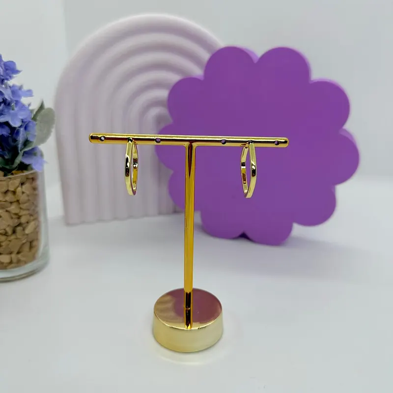 Argola Click Quadrada Tubo Fino – foto 3
