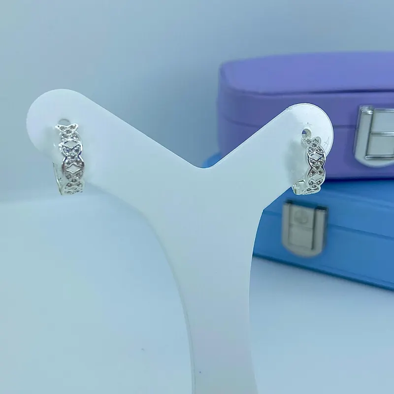 Argola Click Trança X Cravejada – foto 2