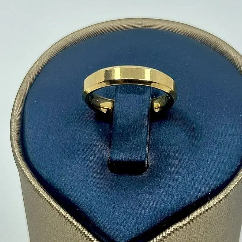Aliança Quadrada Fina 5mm Aço 316L – foto 2