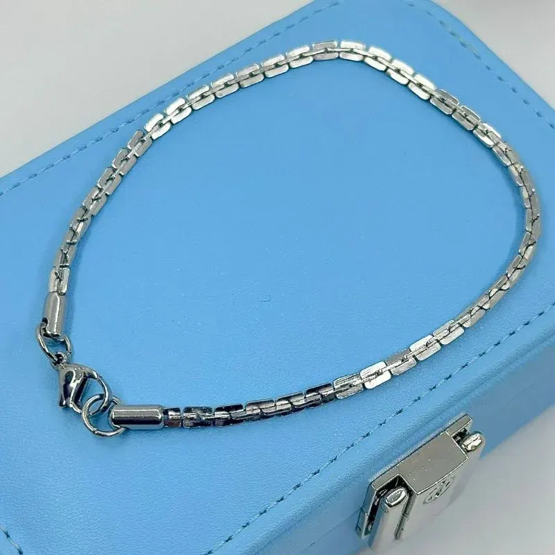 Pulseira Elos Quadrados Aço 316L
