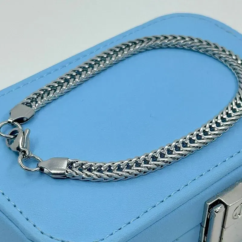 Pulseira Trançada 3d Aço 316L