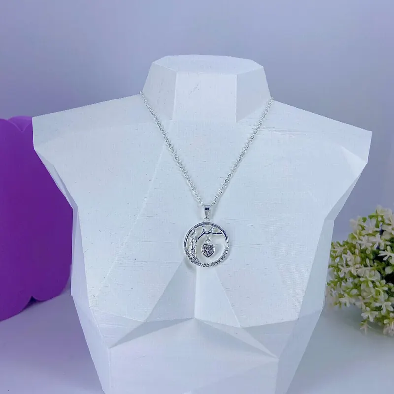 Colar Árvore da Vida com Coração Pendurado 45CM – foto 2