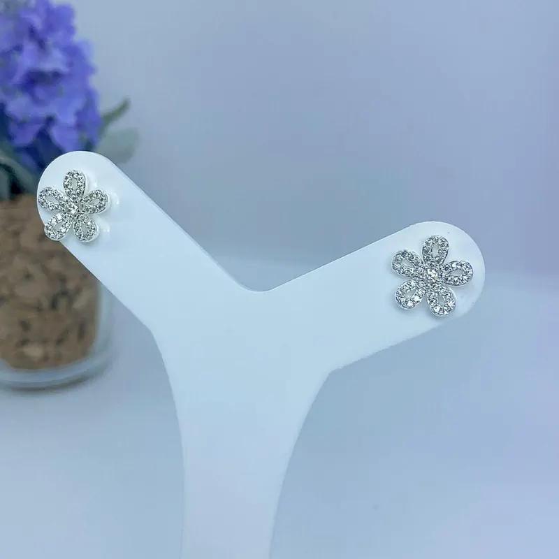 Brinco Florzinha Cravejada