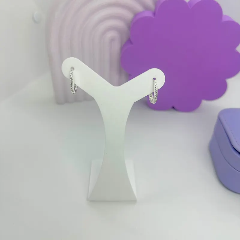 Argola Click Duo Cravejada Oval – foto 3