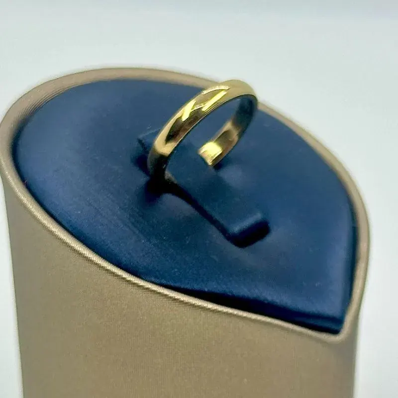 Aliança Lisa Abaulada 4mm Aço 316L – foto 6