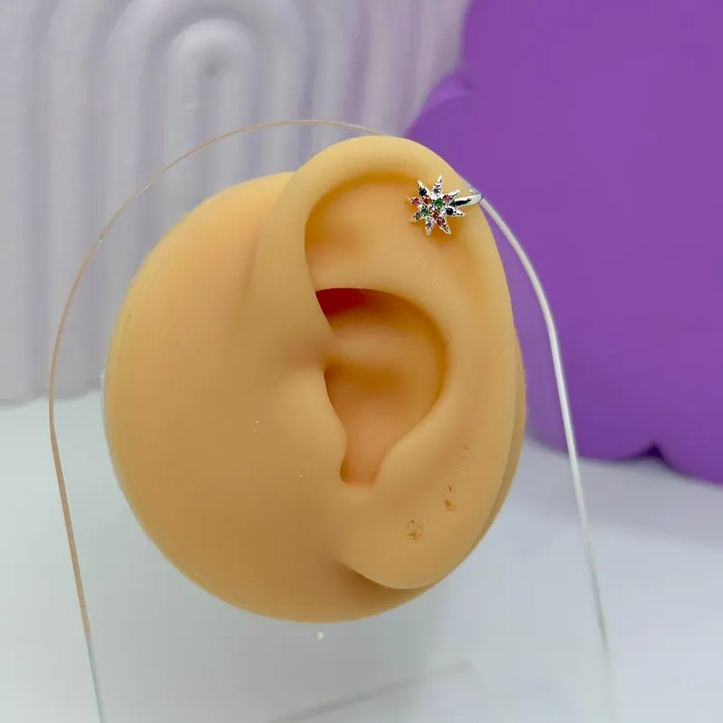 Piercing Fake Estrela Cadente Color – foto 2