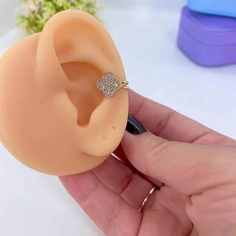 Piercing Fake Inspiração Van Cleef Cristalpfo2773 – foto 2