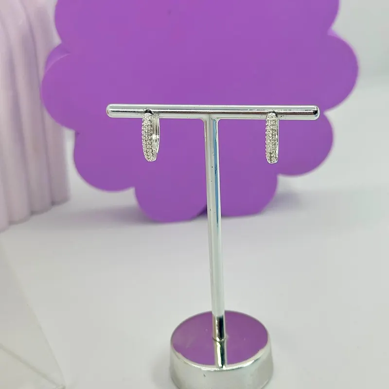 Argola Click Oval Cravejada – foto 3