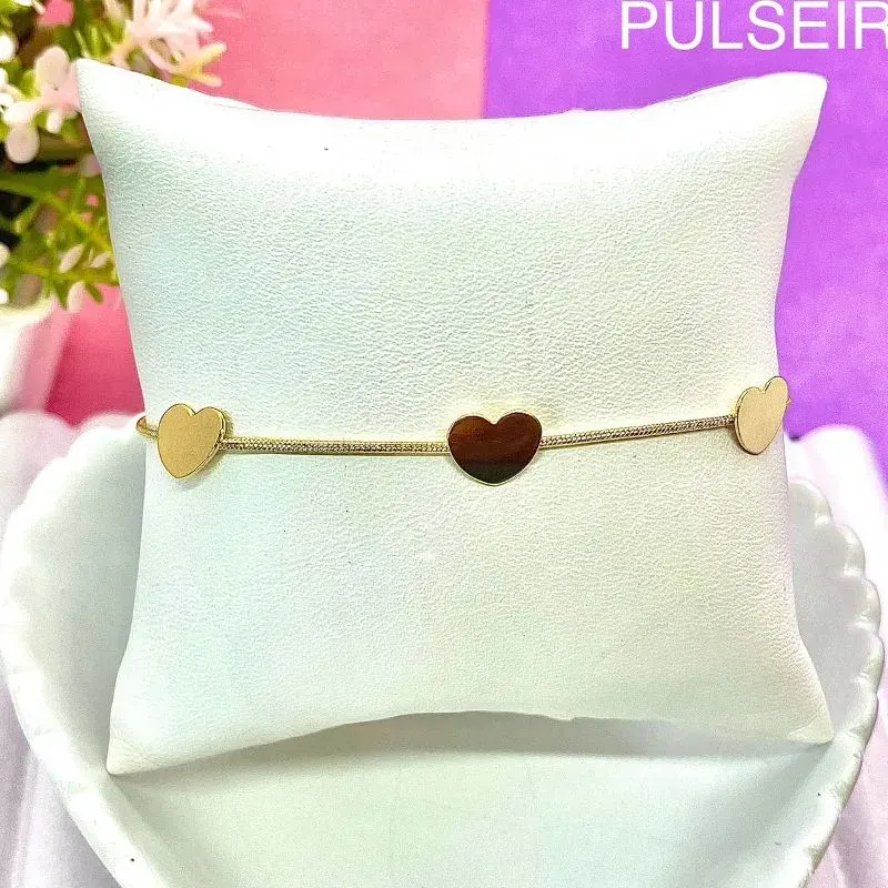 Pulseira 3 Corações