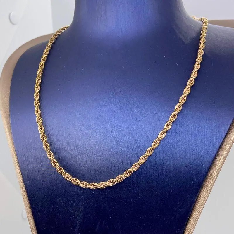 Colar Elo Baiano 60CM Aço 316L