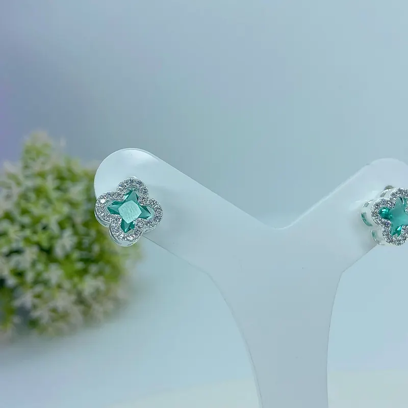 Brinco Inspiração Van Cleef Esmeralda – foto 2
