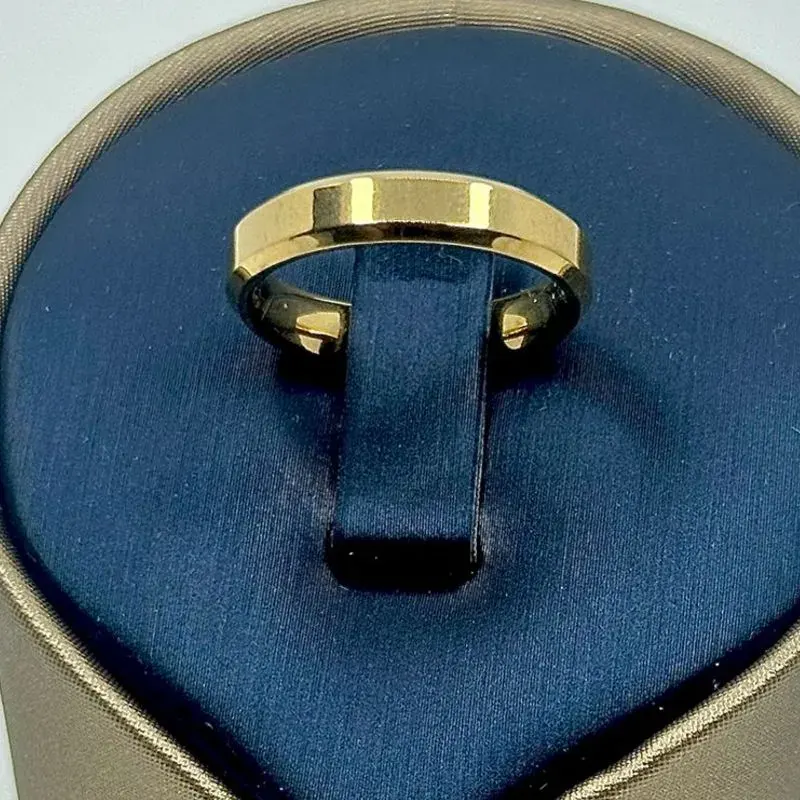 Aliança Quadrada Fina 5mm Aço 316L – foto 6