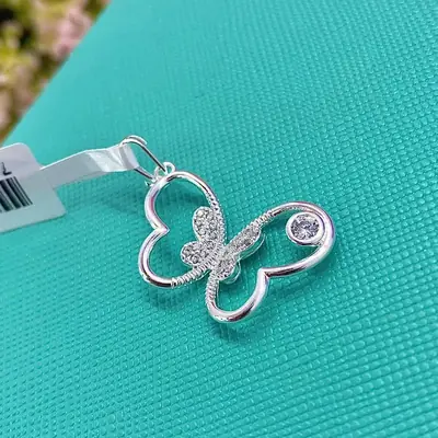 Pingente Borboleta com Zircônia