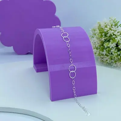 Pulseira Elos Entrelaçados Craquelados