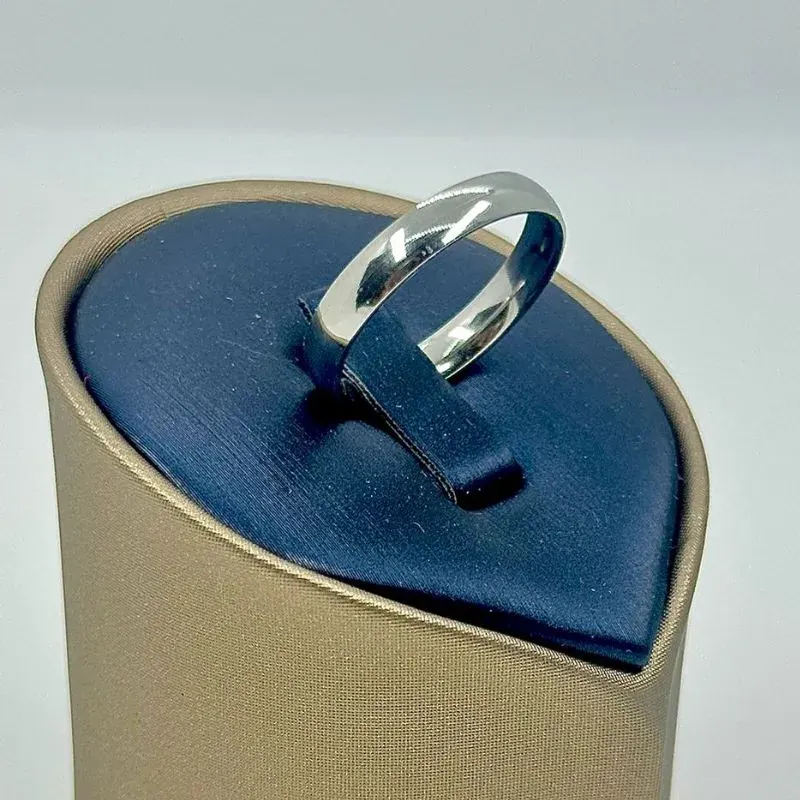 Aliança Lisa Abaulada 5mm Aço 316L – foto 4