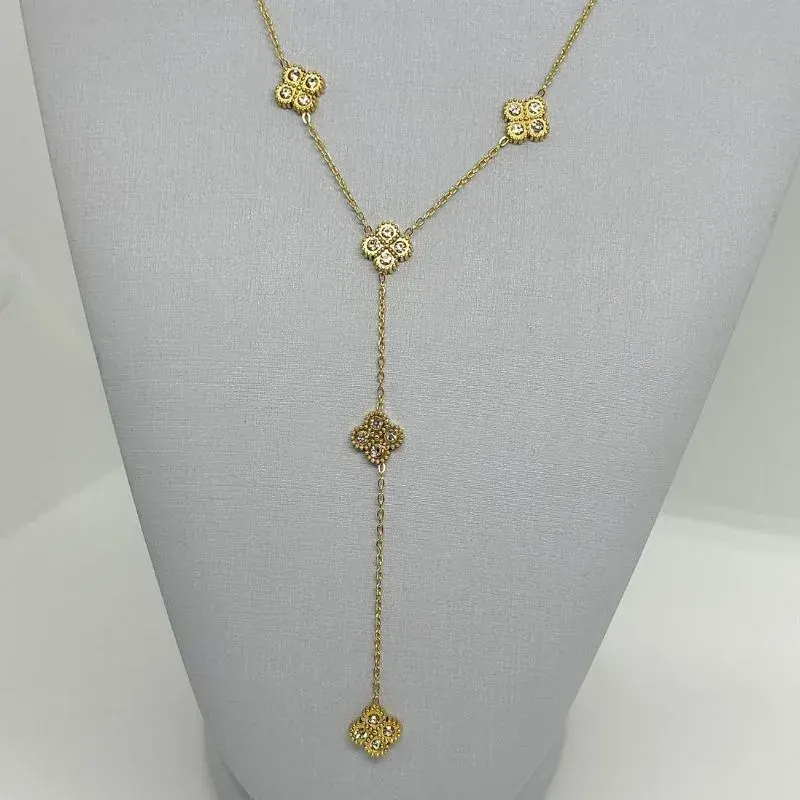 Colar Gravatinha Réplica Van Cleef Aço 316L