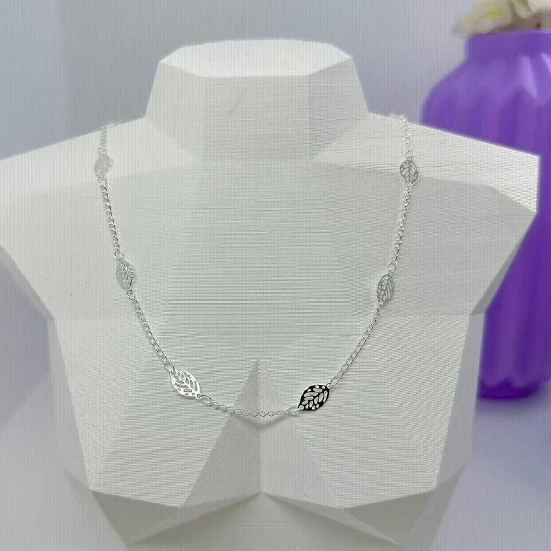 Colar Folhas 50CM