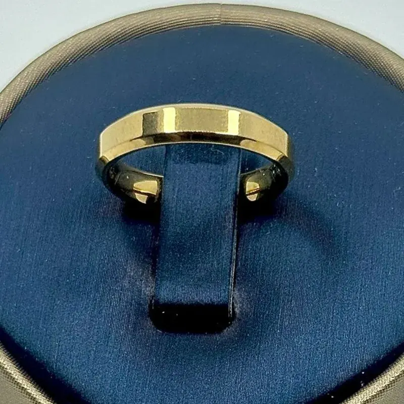 Aliança Quadrada Fina 5mm Aço 316L – foto 5