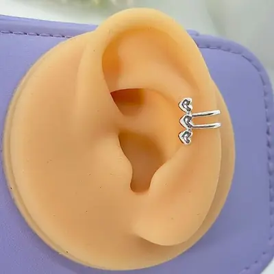 Piercing Fake Trio Corações