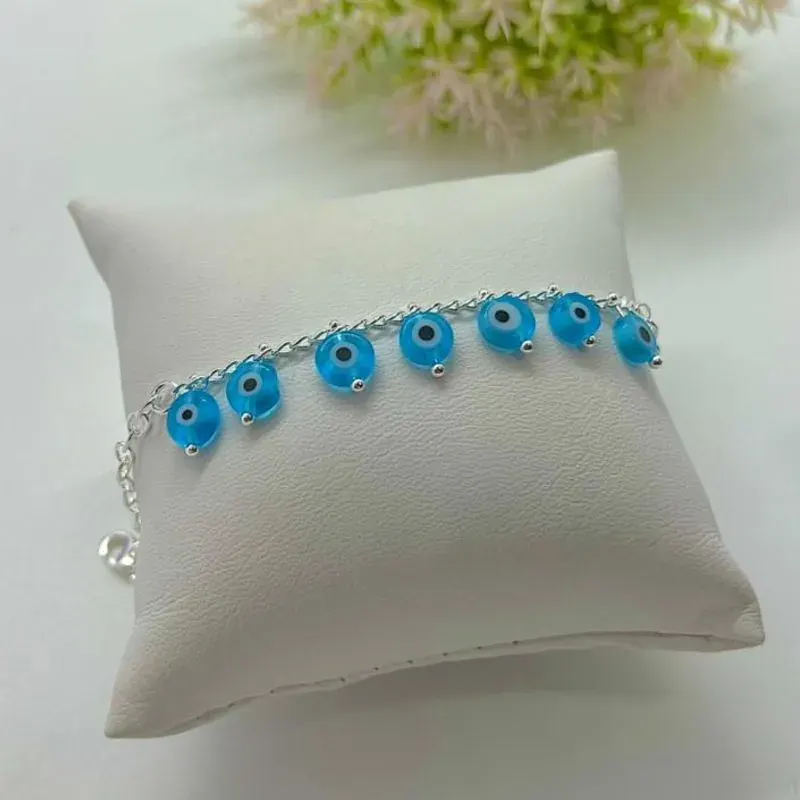 Pulseira Olho Grego Azul Aqua