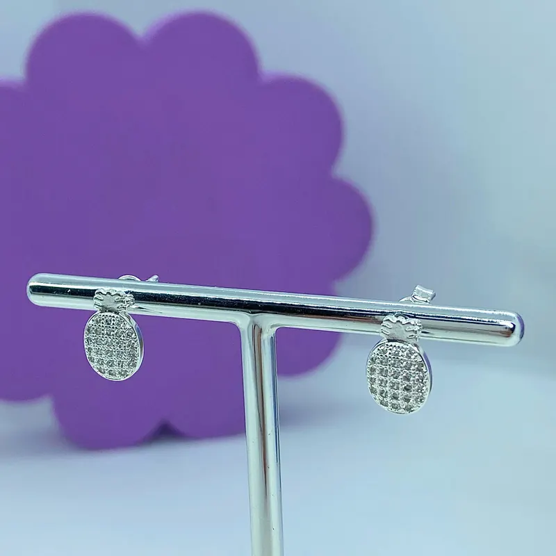 Brinco Abacaxi Cravejado – foto 2
