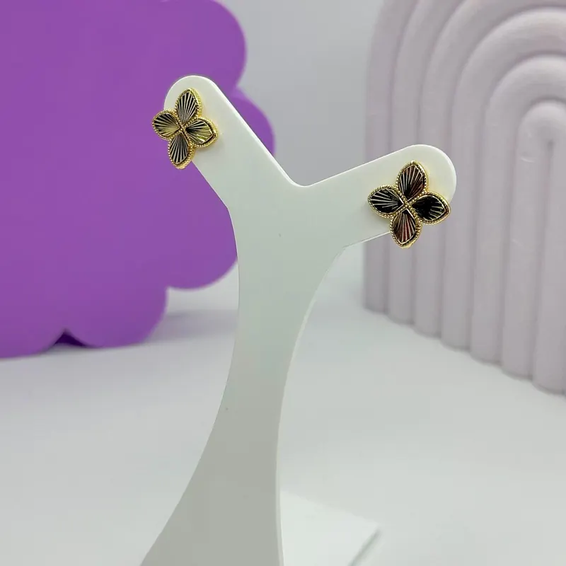 Brinco Flor Diamantada Brilhante – foto 2