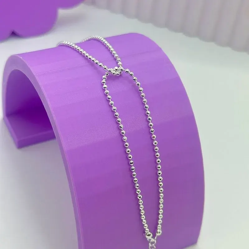 Pulseira Corrente Bolinhas 3mm Entrelaçadas