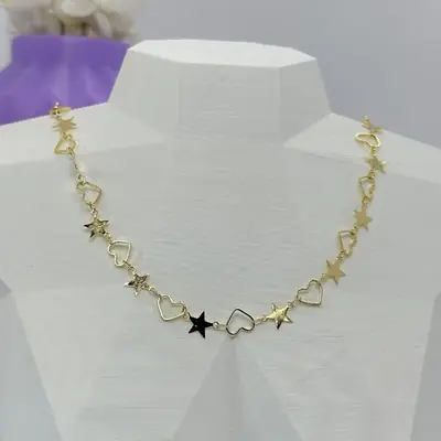 Choker Estrelas e Coraçãoes