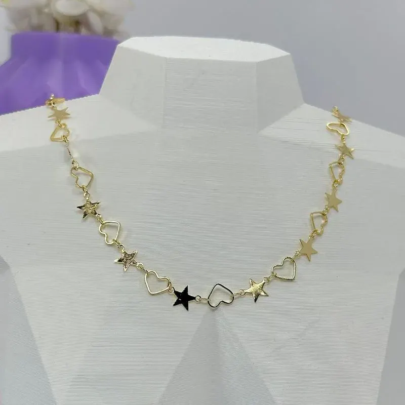 Choker Estrelas e Coraçãoes