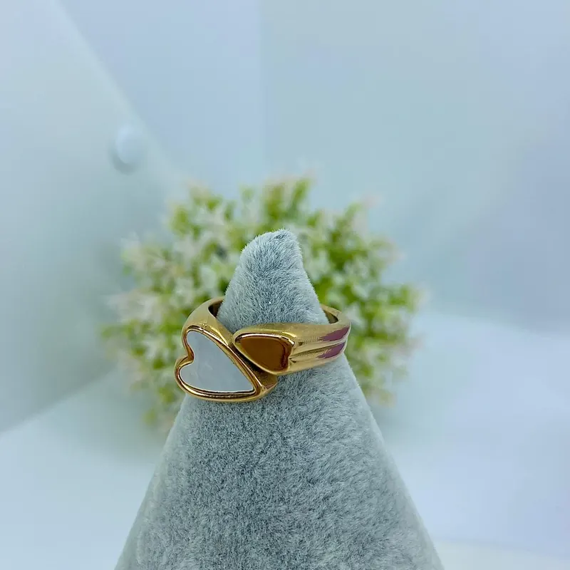 Anel Luxo Coração Perolado – foto 2