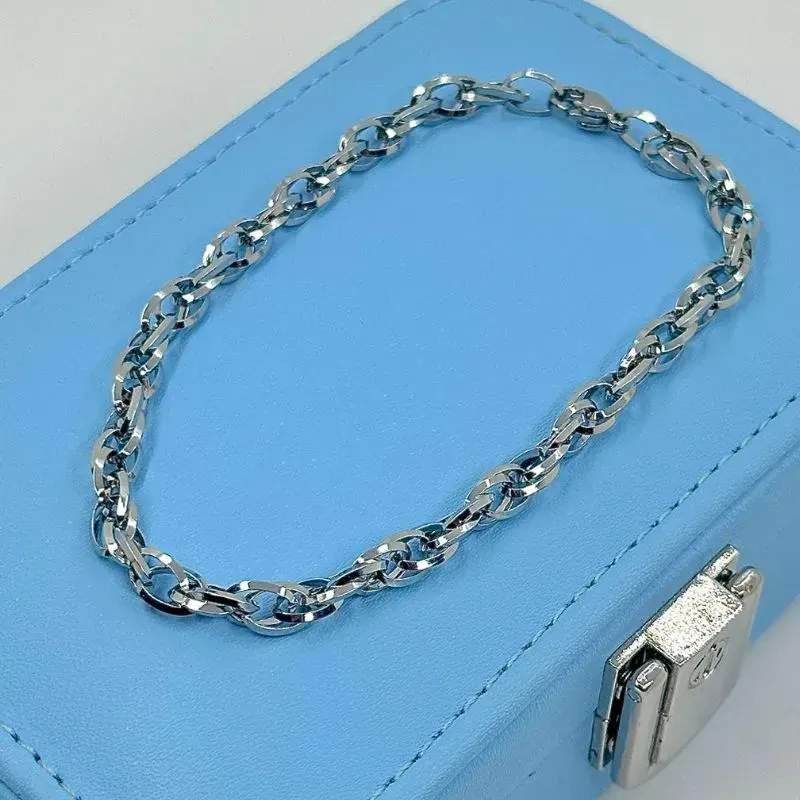 Pulseira Circulos Entrelaçados Aço 316L