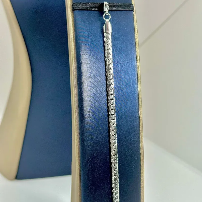 Pulseira Trançando Detalhes (5mm) Aço 316L – foto 2