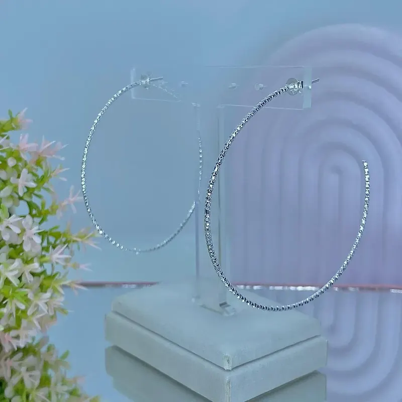 Argola Aberta Craquelada 6mm – foto 4