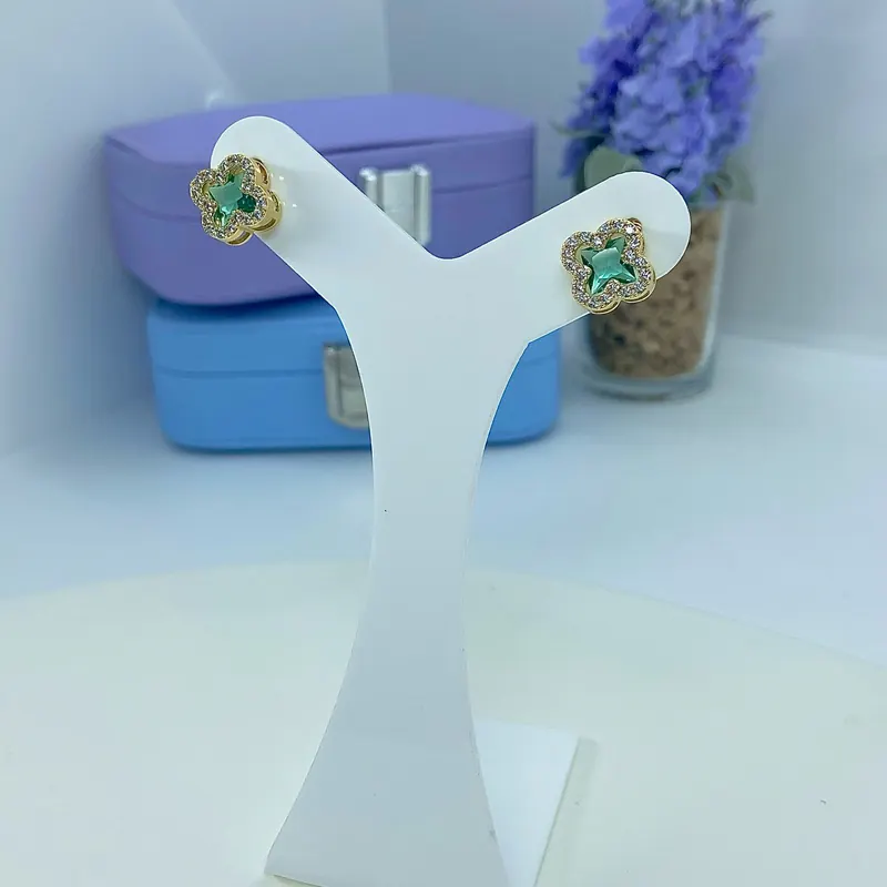 Brinco Inspiração Van Cleef Esmeralda – foto 2