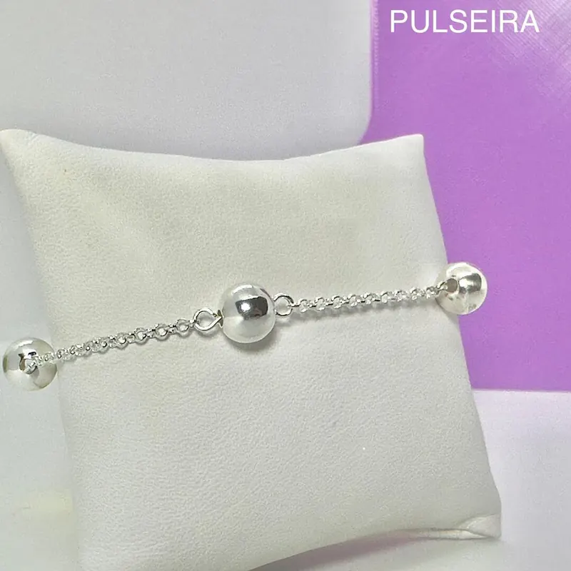 Pulseira 4 Esferas Lisas – foto 2