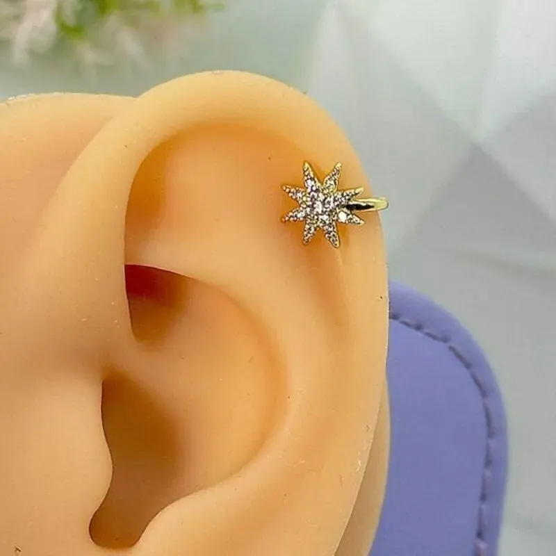 Piercing Fake Estrela Cadente Cravejado