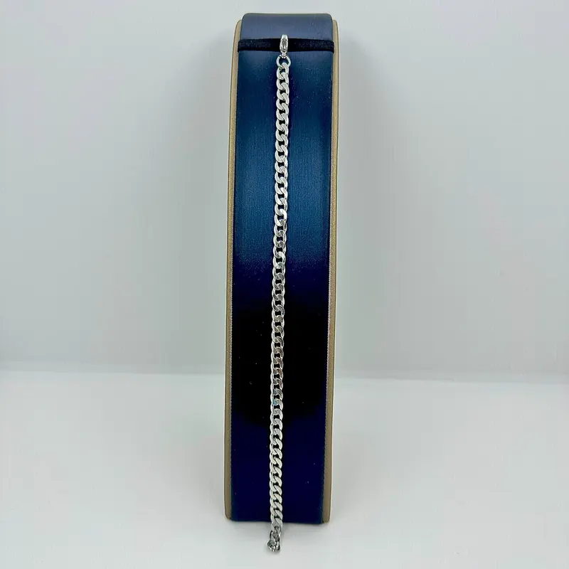 Pulseira Elo Grumet Liso 5mm Aço 316L – foto 2