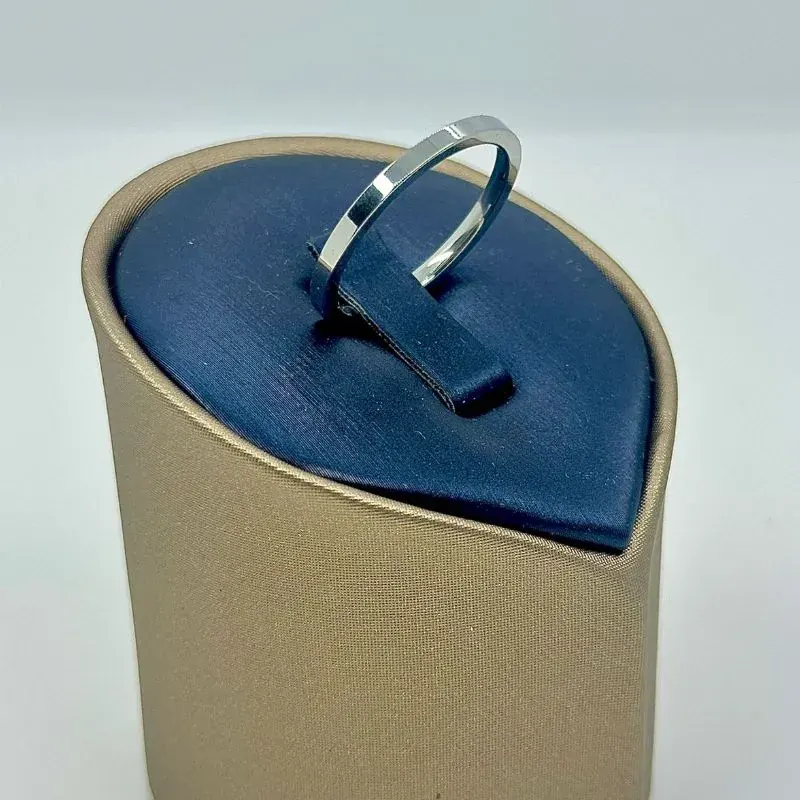 Aliança Quadrada Fina 2mm Aço 316L
