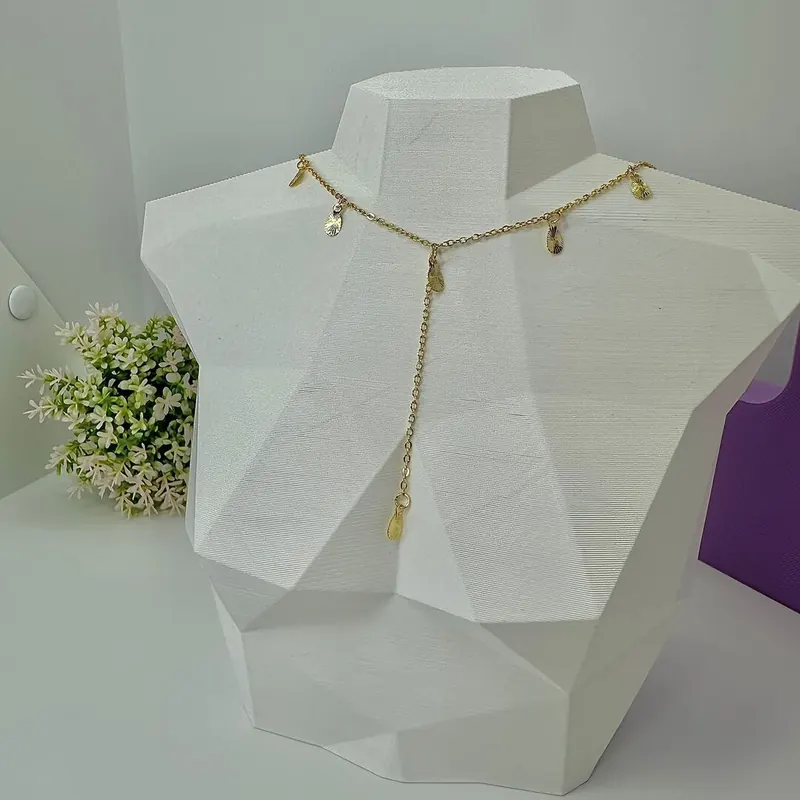 Colar Y com Plaquinhas Gota – foto 2